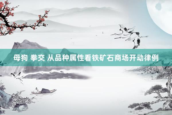 母狗 拳交 从品种属性看铁矿石商场开动律例