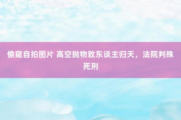 偷窥自拍图片 高空抛物致东谈主归天，法院判殊死刑