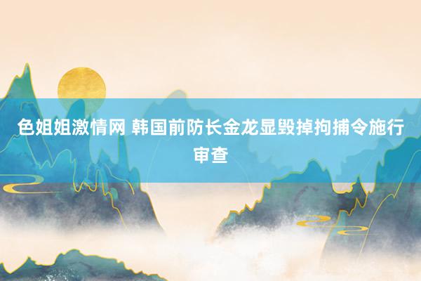 色姐姐激情网 韩国前防长金龙显毁掉拘捕令施行审查
