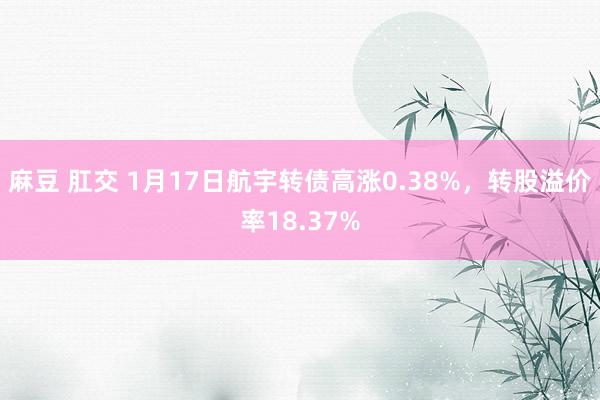 麻豆 肛交 1月17日航宇转债高涨0.38%，转股溢价率18.37%