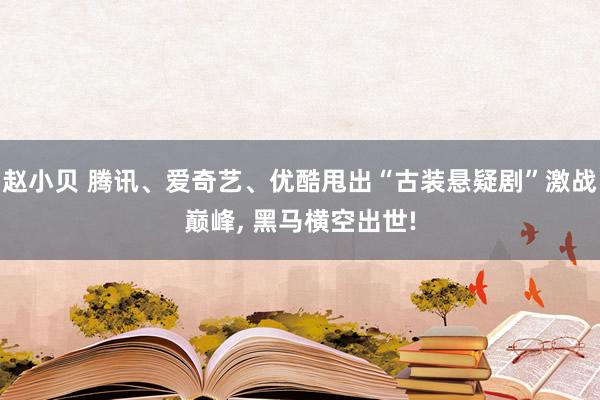 赵小贝 腾讯、爱奇艺、优酷甩出“古装悬疑剧”激战巅峰， 黑马横空出世!